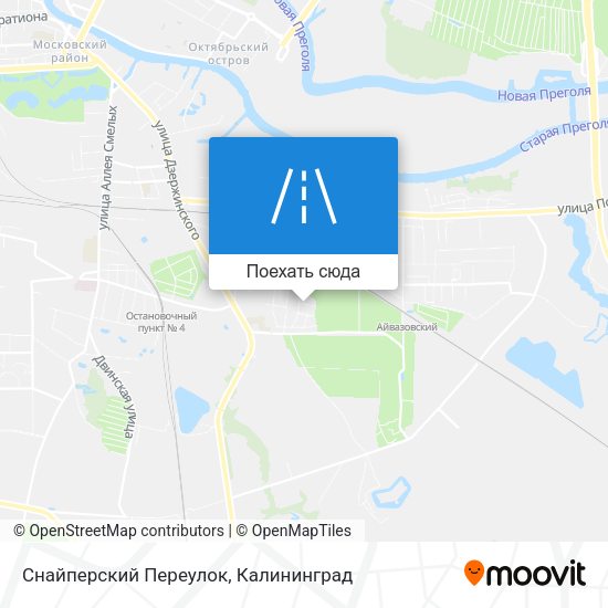 Карта Снайперский Переулок