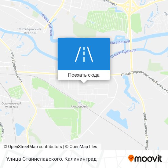 Карта Улица Станиславского