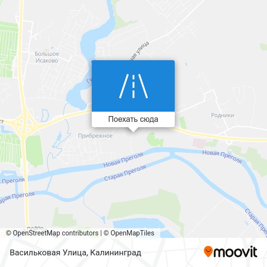 Карта Васильковая Улица