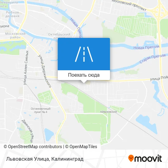 Карта Львовская Улица