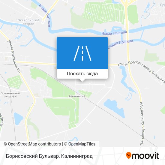 Карта Борисовский Бульвар
