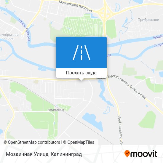 Карта Мозаичная Улица