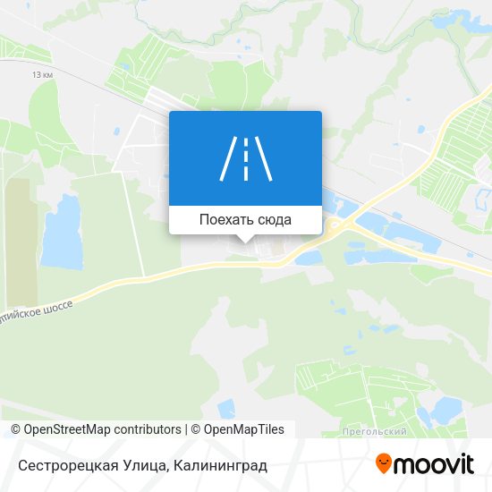 Карта Сестрорецкая Улица