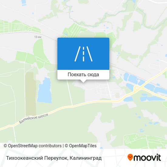 Карта Тихоокеанский Переулок