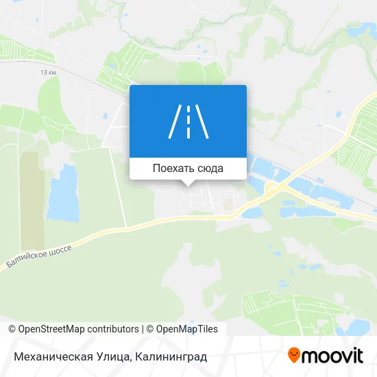 Карта Механическая Улица
