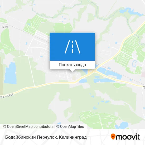 Карта Бодайбинский Переулок