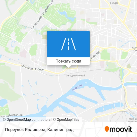 Карта Переулок Радищева