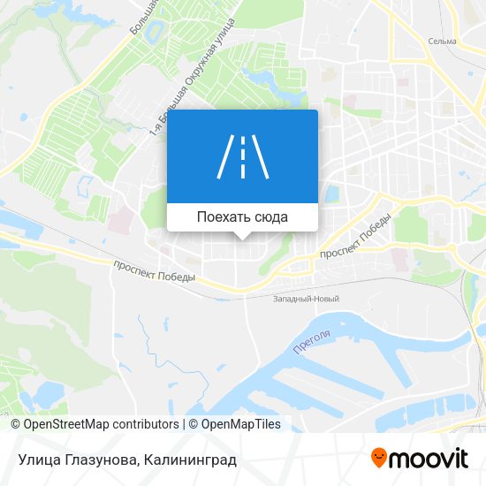 Карта Улица Глазунова