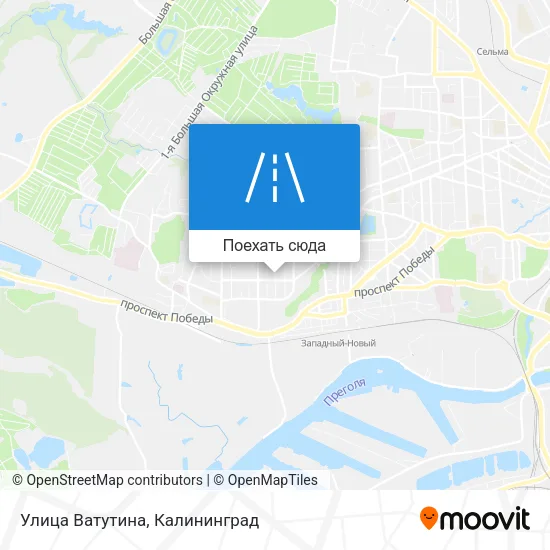 Карта Улица Ватутина