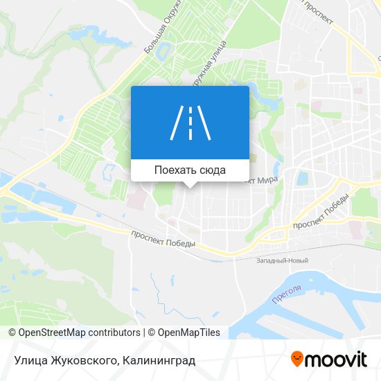 Карта Улица Жуковского