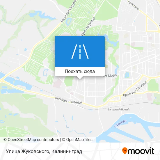 Карта Улица Жуковского