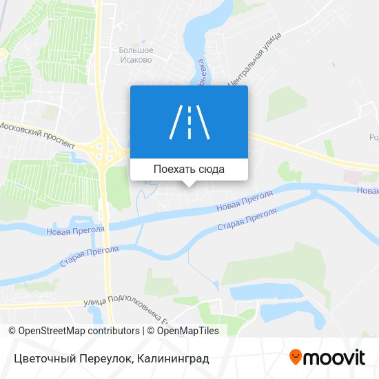 Карта Цветочный Переулок