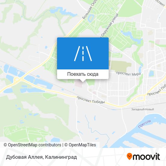 Карта Дубовая Аллея