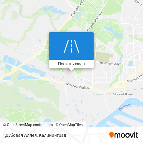 Карта Дубовая Аллея