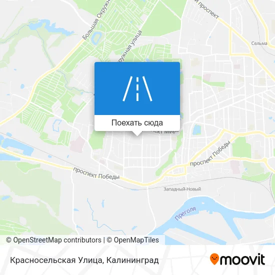 Карта Красносельская Улица