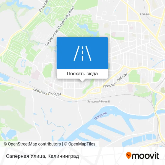 Карта Сапёрная Улица