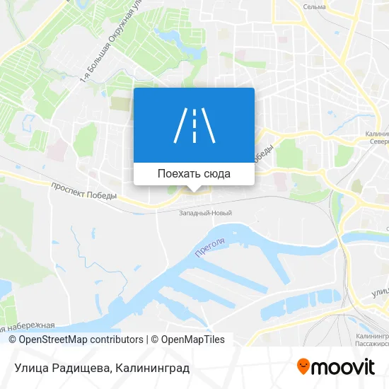 Карта Улица Радищева
