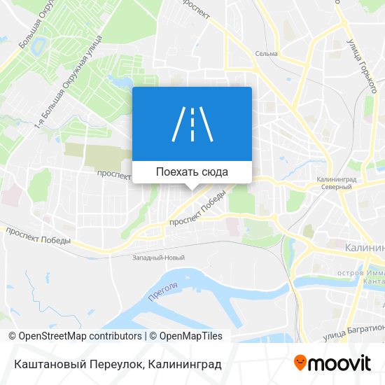 Карта Каштановый Переулок