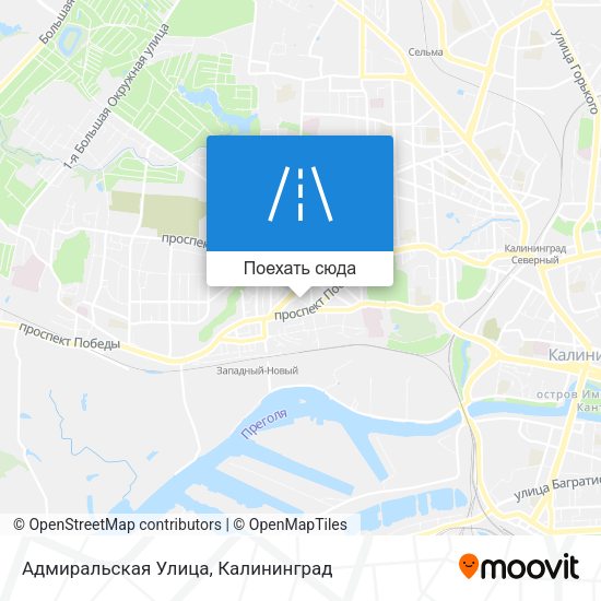 Карта Адмиральская Улица