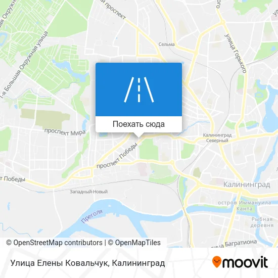 Карта Улица Елены Ковальчук
