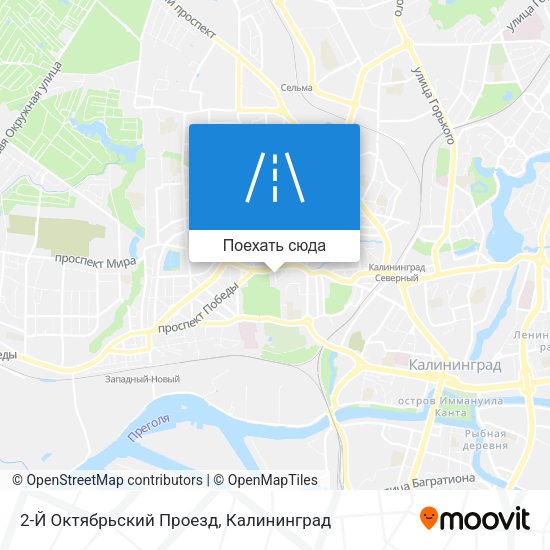 Карта 2-Й Октябрьский Проезд