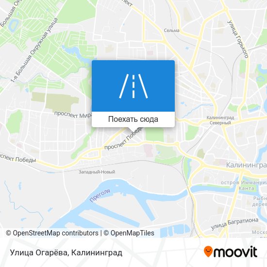 Карта Улица Огарёва