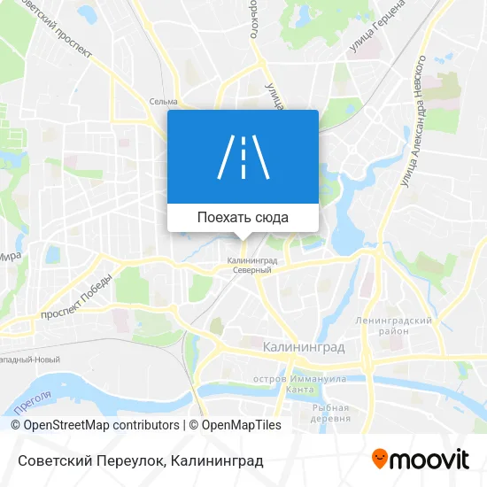 Карта Советский Переулок