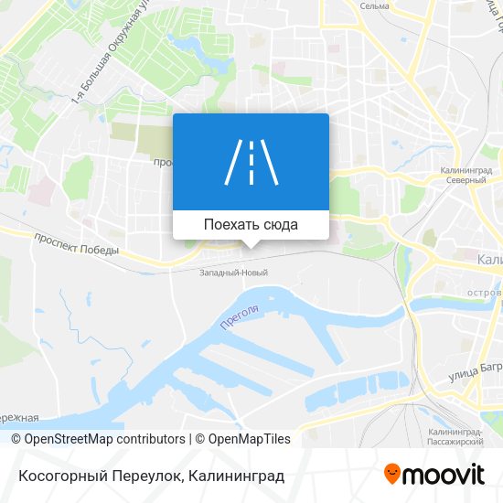 Карта Косогорный Переулок