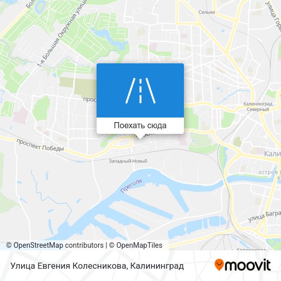 Карта Улица Евгения Колесникова