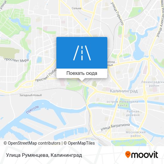 Карта Улица Румянцева