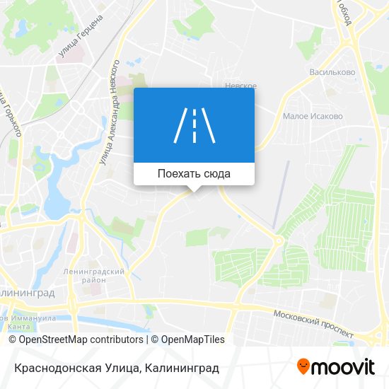 Карта Краснодонская Улица