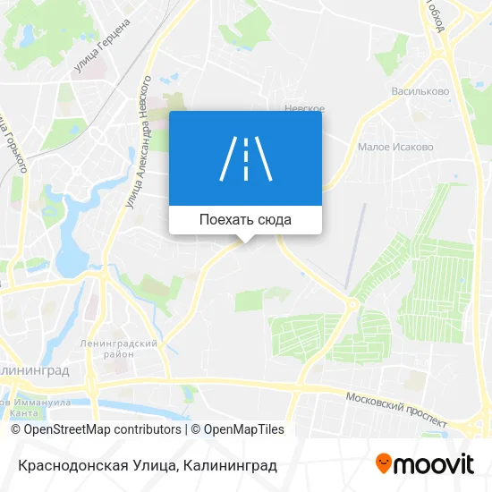 Карта Краснодонская Улица