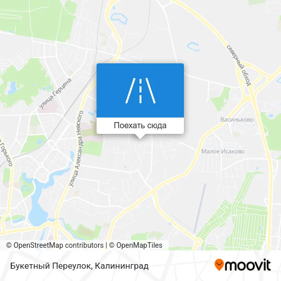 Карта Букетный Переулок
