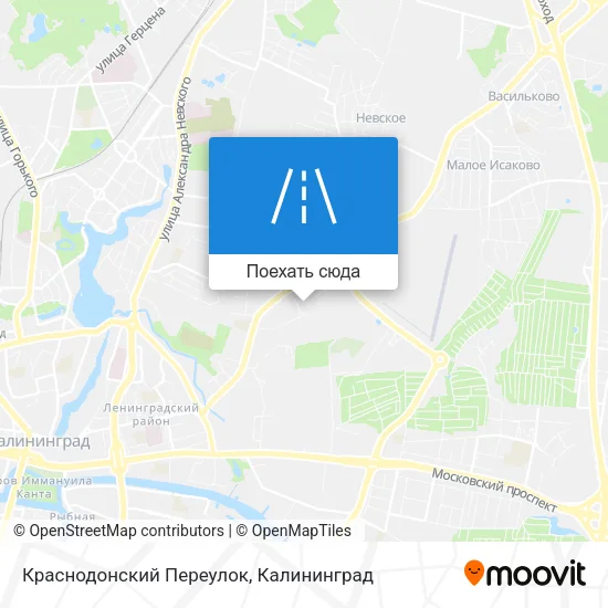 Карта Краснодонский Переулок