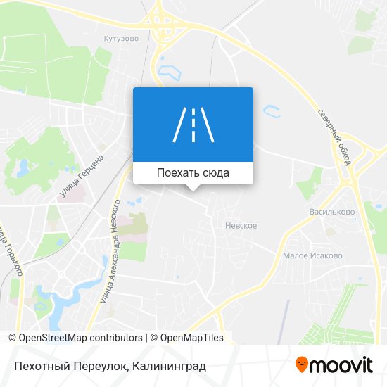 Карта Пехотный Переулок