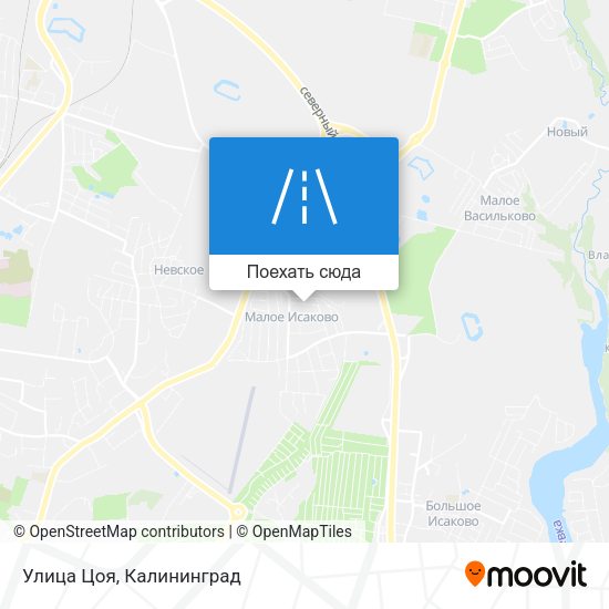 Карта Улица Цоя