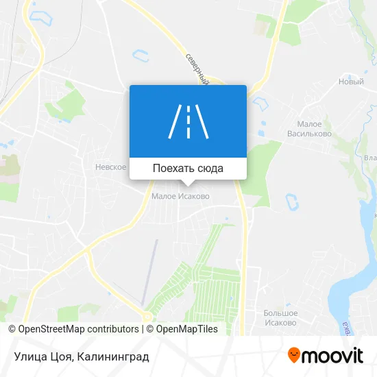 Карта Улица Цоя
