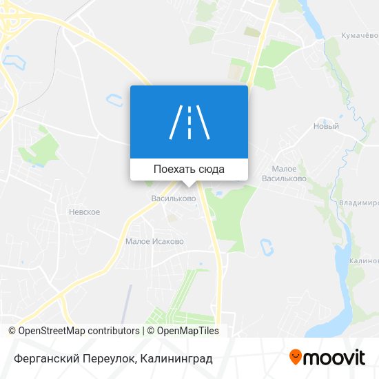 Карта Ферганский Переулок