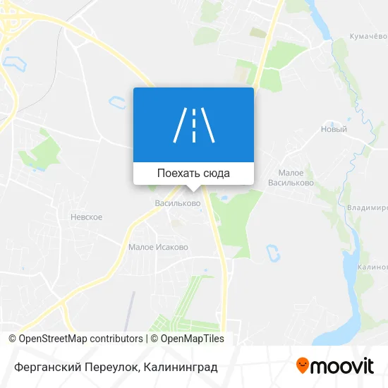 Карта Ферганский Переулок