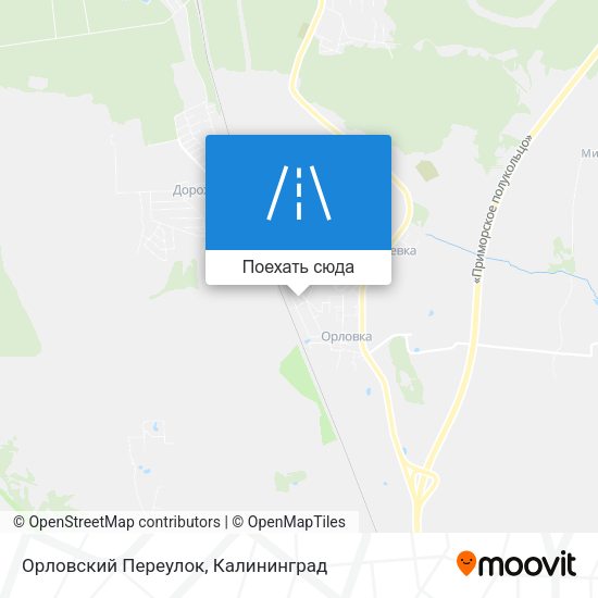 Карта Орловский Переулок