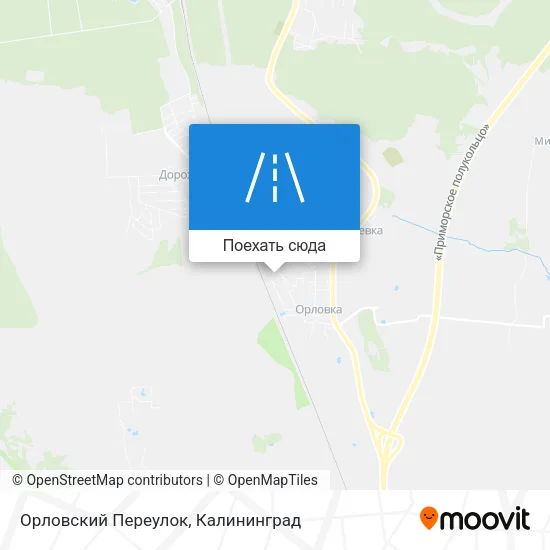 Карта Орловский Переулок