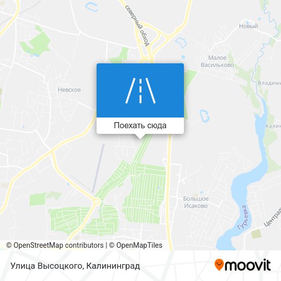 Карта Улица Высоцкого