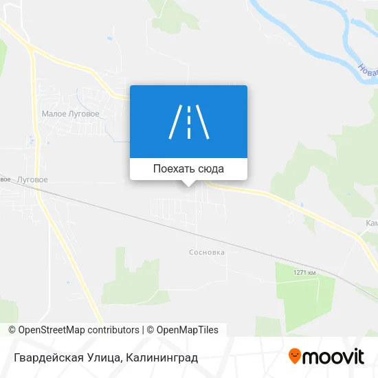 Карта Гвардейская Улица