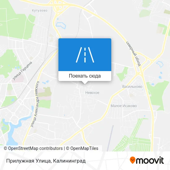 Карта Прилужная Улица