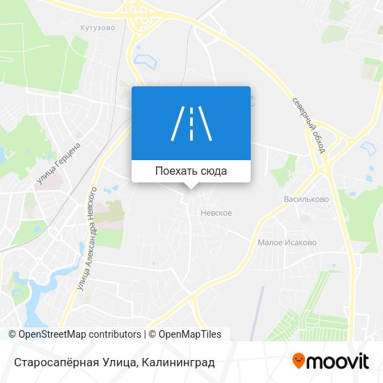 Карта Старосапёрная Улица