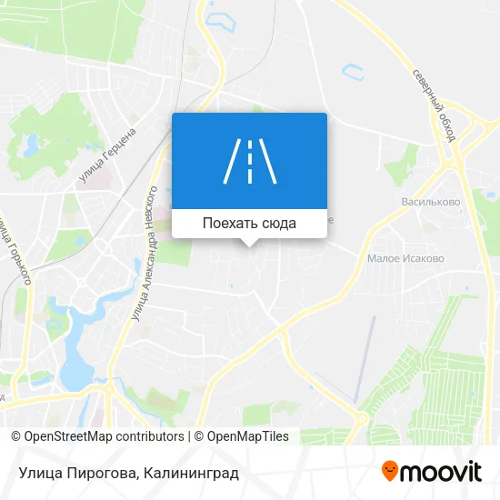 Карта Улица Пирогова