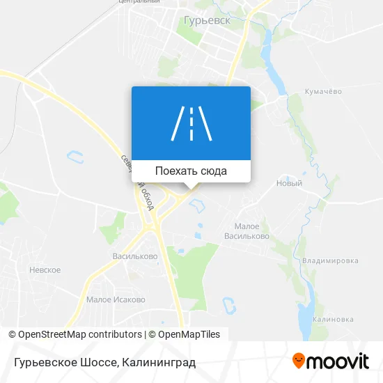Карта Гурьевское Шоссе