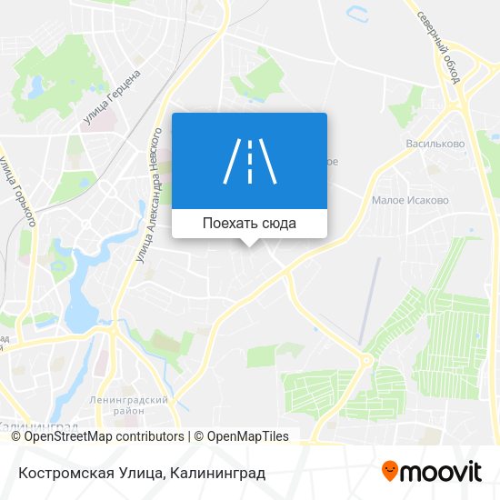 Карта Костромская Улица