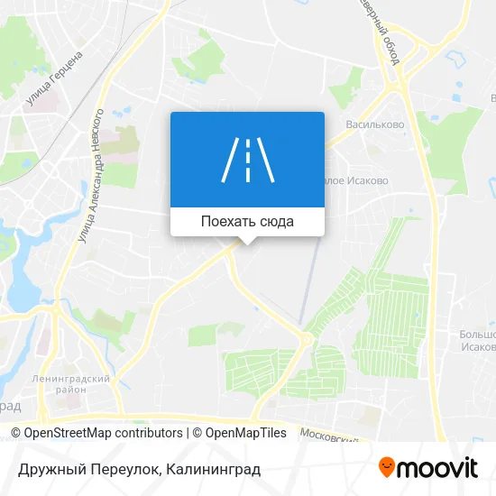 Карта Дружный Переулок