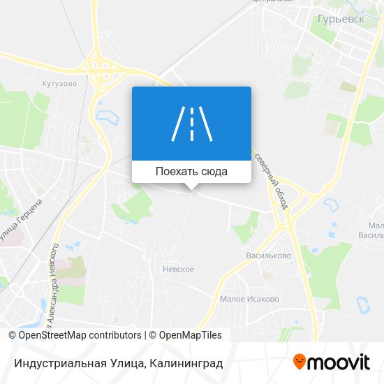 Карта Индустриальная Улица